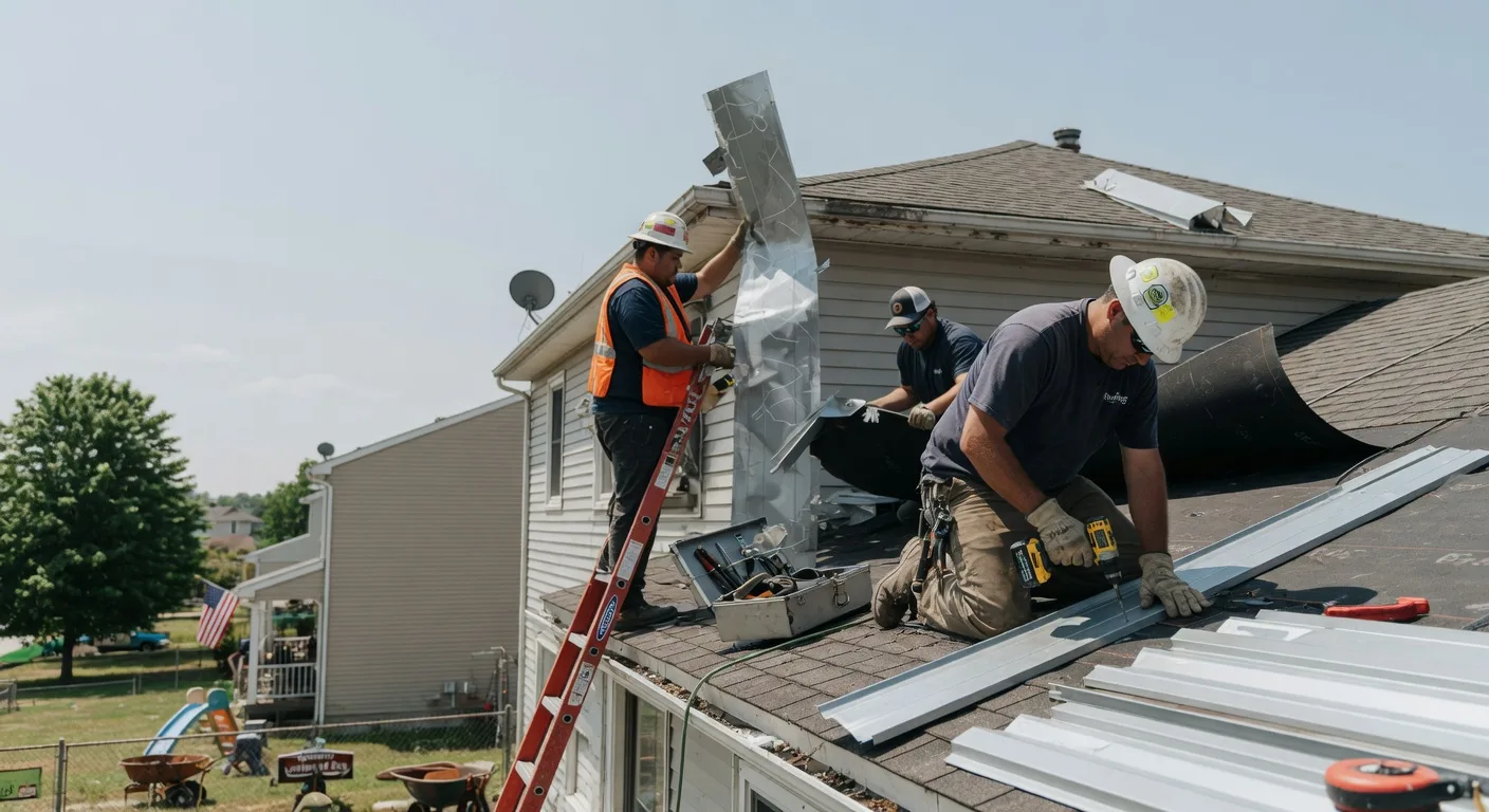Storm Damage Metal Roof Repair in Peterson, IA